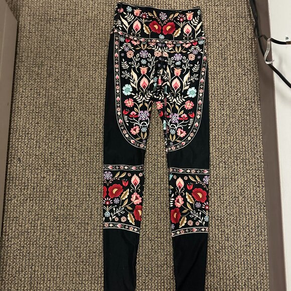 Floral Yoga Democracy Leggings - Small - Picture 1 of 3